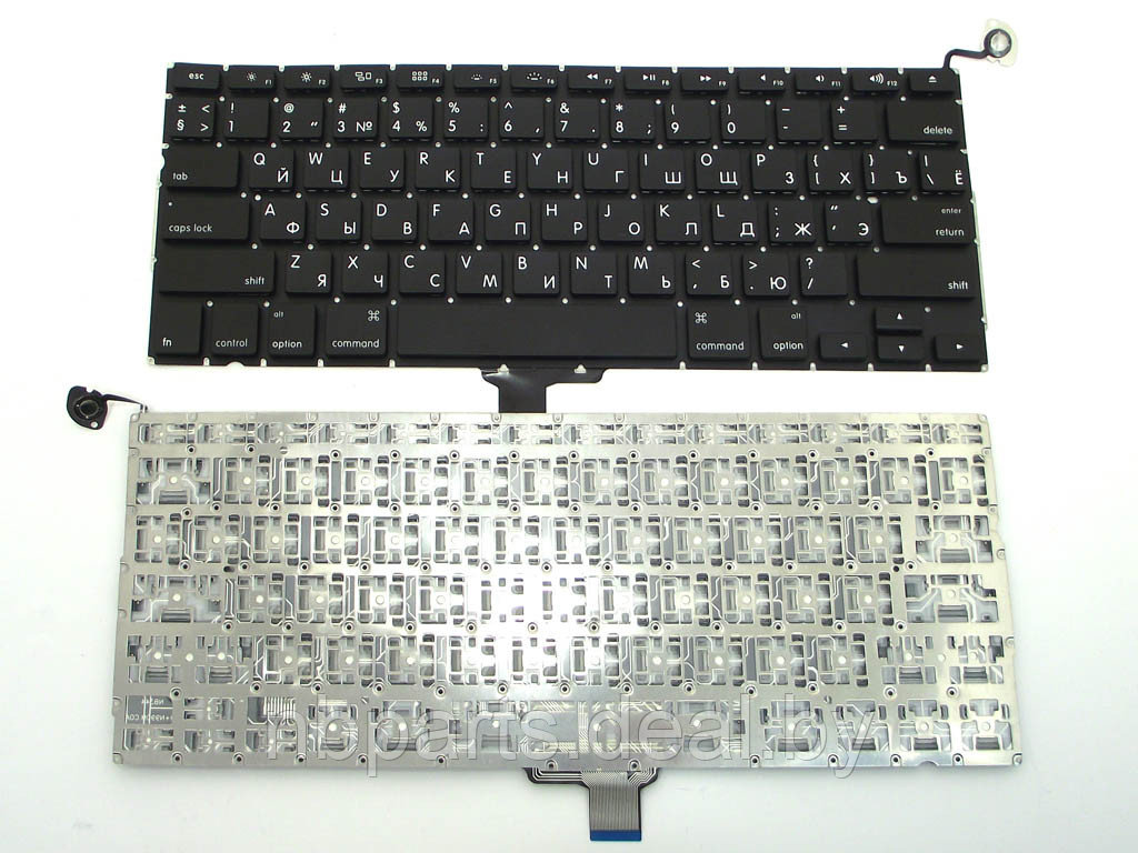 Клавиатура для ноутбука Apple Macbook 13" A1278 Black, Small Enter, RU - фото 1 - id-p111763347