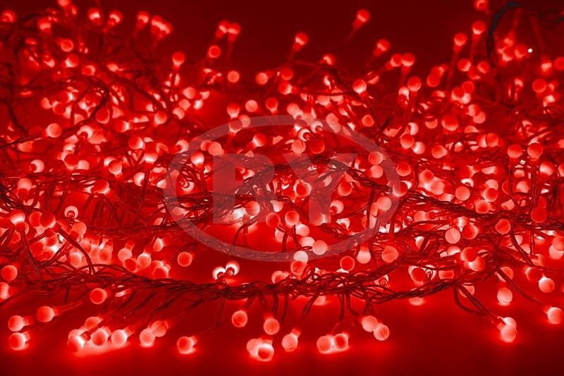 Светодиодная гирлянда Light-neon «Мишура LED» красный 6 м - фото 1 - id-p220248146