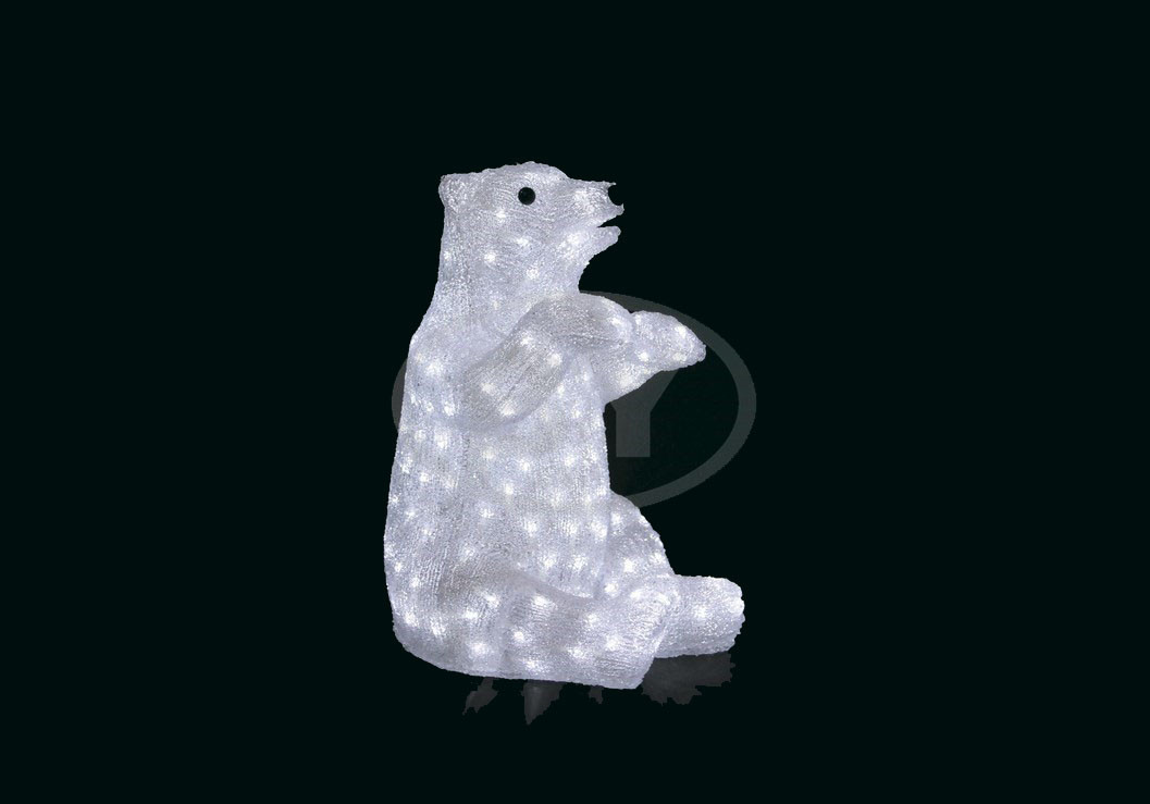 Фигура Light-neon "Белый медведь" 51*53 см - фото 1 - id-p220248364