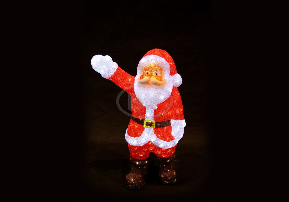 Фигура Light-neon "Санта Клаус приветствует" 60 см - фото 1 - id-p220248371