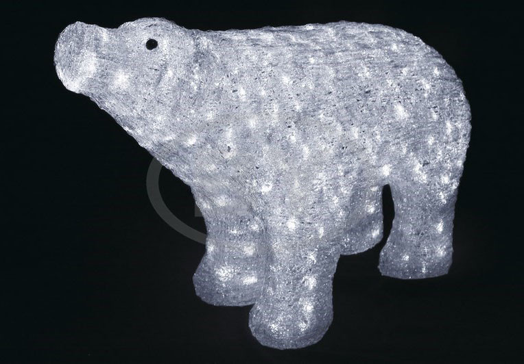 Фигура Light-neon "Белый медведь" 80*55 см - фото 1 - id-p220248379