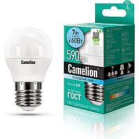 Лампа светодиодная G45 7Вт Е27 4000K/Camelion/15064