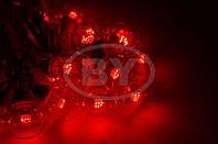 Светодиодная гирлянда Light-neon "LED Galaxy Bulb String" красный, черный каучук