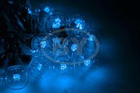 Светодиодная гирлянда Light-neon "LED Galaxy Bulb String" синий, черный каучук