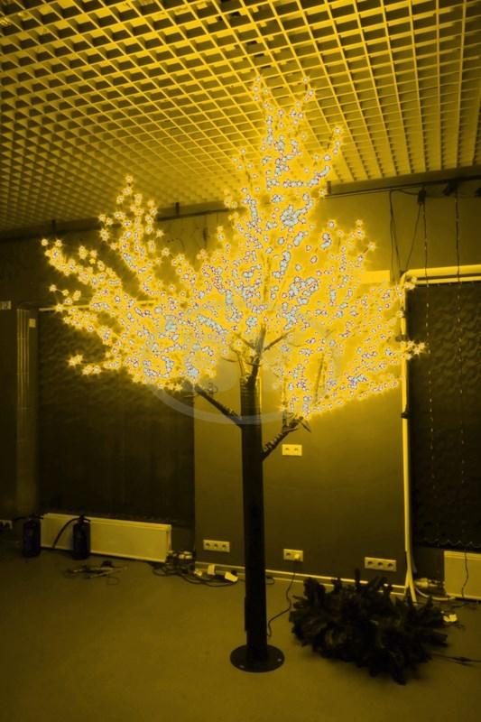 Светодиодное дерево Light-neon "Сакура" желтый 1.5 м, Ø 1.8 м - фото 1 - id-p220248441