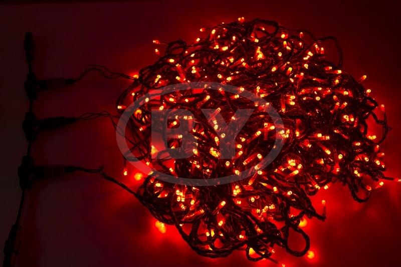 Светодиодная гирлянда Light-neon "Клип лайт" красный 3 нити по 20 м - фото 1 - id-p220248480