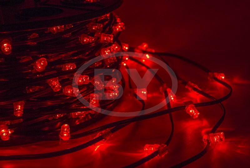 Светодиодная гирлянда Light-neon Клип лайт красный, между диодами 15 см /1М - фото 1 - id-p220248481
