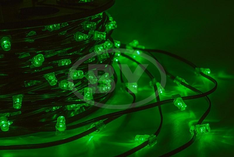 Светодиодная гирлянда Light-neon Клип лайт зелёный, между диодами 15 см /1М - фото 1 - id-p220248498