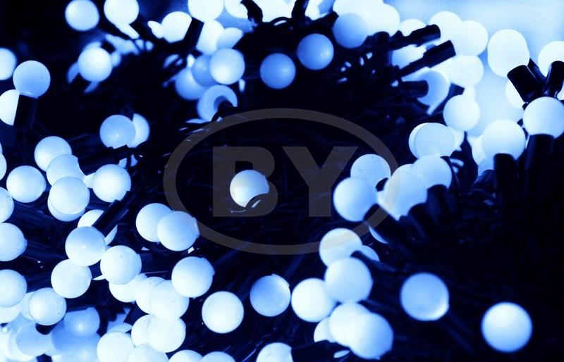 Светодиодная гирлянда Light-neon "Клип лайт шарики" синий 3 нити по 20 м - фото 1 - id-p220248505