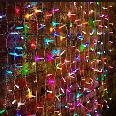 Световой занавес Light-neon Дождь 235-309-6 (2x1.5м, мультиколор) - фото 1 - id-p220248537