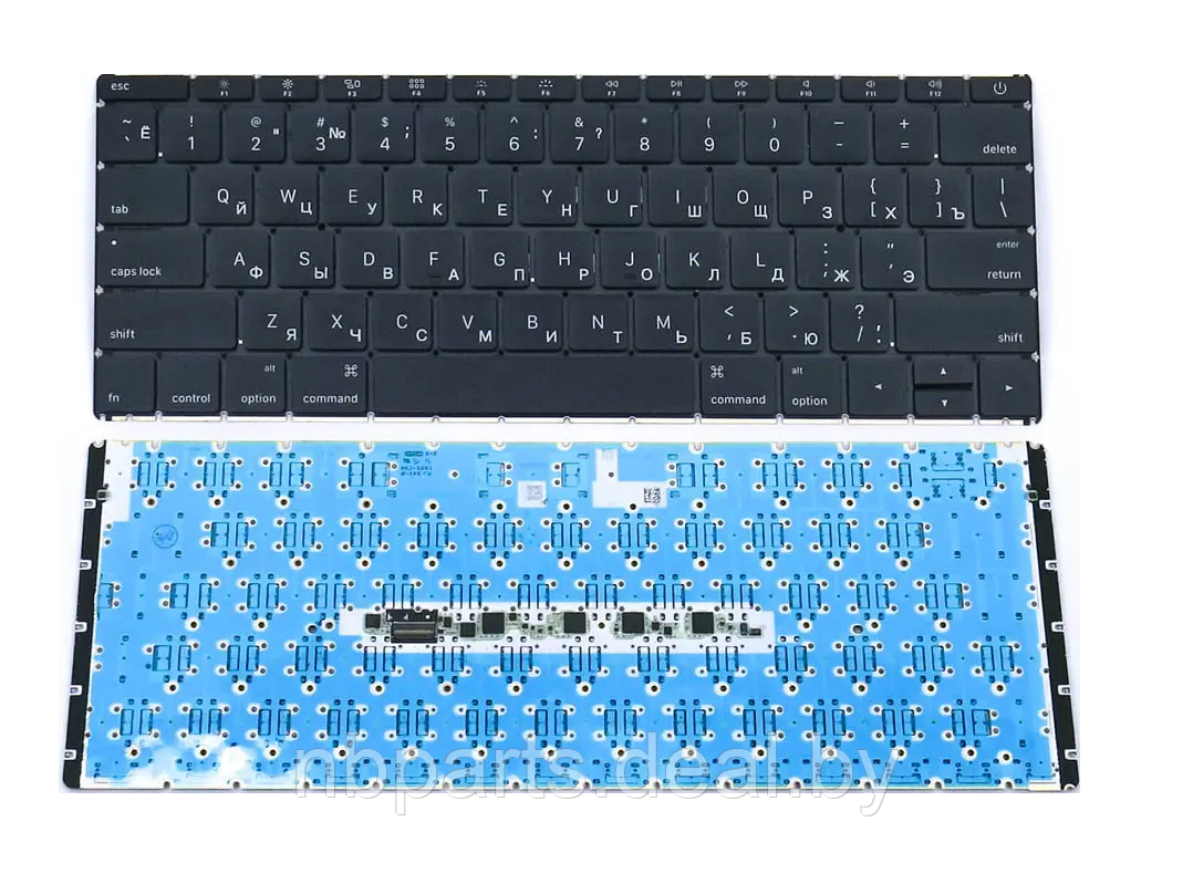 Клавиатура для ноутбука Apple Macbook 12" A1534, 2016y Black, Small Enter, RU - фото 1 - id-p111770985