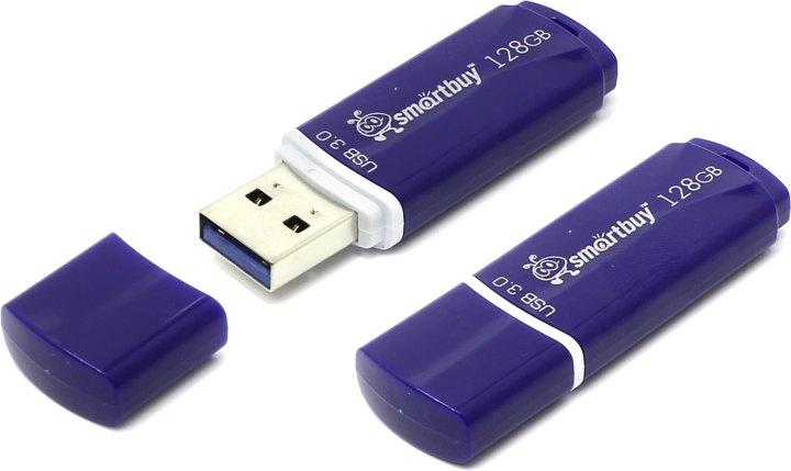 Накопитель SmartBuy Crown SB128GBCRW-Bl USB3.0 Flash Drive 128Gb (RTL) - фото 1 - id-p220250722