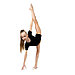Купальник гимнастический Grace Dance, с коротким рукавом, р. 34, цвет чёрный, фото 4