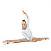 Купальник гимнастический Grace Dance, с рукавом 3/4, р. 38, цвет белый, фото 5