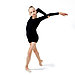 Купальник гимнастический Grace Dance, с шортами, с длинным рукавом, р. 30, цвет чёрный, фото 4