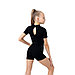 Купальник гимнастический Grace Dance, с шортами, с коротким рукавом, р. 34, цвет чёрный, фото 3