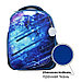 Рюкзак каркасный школьный, 37 х 28 х 19 см, Calligrata К "Крутой космос", синий, фото 2