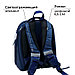 Рюкзак каркасный школьный, 37 х 28 х 19 см, Calligrata К "Крутой космос", синий, фото 5