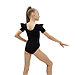 Купальник гимнастический Grace Dance, крылышко, с коротким рукавом, р. 28, цвет чёрный, фото 3