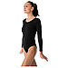 Купальник гимнастический Grace Dance, с длинным рукавом, р. 44, цвет чёрный, фото 2