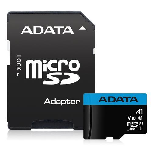 Карта памяти A-DATA Premier AUSDX64GUICL10A1-RA1 microSDXC Memory Card 64Gb A1 V10 UHS-I U1 + microSD-- SD - фото 1 - id-p212716997