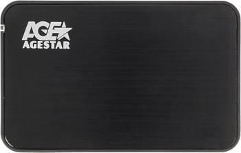 AgeStar 3UB2A8-6G SATA III Внешний корпус для HDD/SSD пластик/алюминий черный 2.5" - фото 1 - id-p220251088