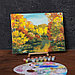 Картина по номерам на холсте с подрамником «Осенний пруд», 40х30 см, фото 2