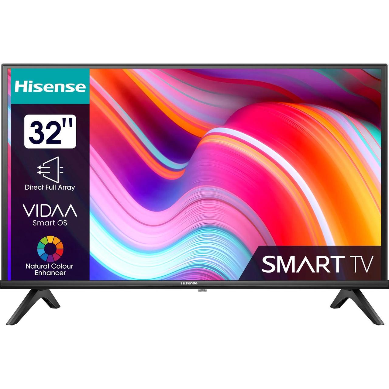 Телевизор ЖК 32'' Hisense Телевизор ЖК 32'' Hisense/ 32", HD, SMART TV (VIDAA U6), PCI 600, DVB-T2/T/C/S2/S, - фото 1 - id-p214270300