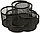 Подставка-органайзер настольная Brauberg Germanium 165*175*110 мм, черная, фото 2
