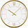 Часы настенные «Тройка» рамка золотистая, циферблат белый, фото 2