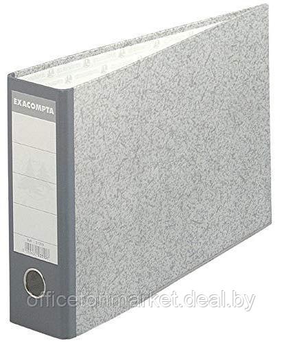 Папка-регистратор "Horizontal", A4, 70 мм, картон, серый - фото 1 - id-p220258342