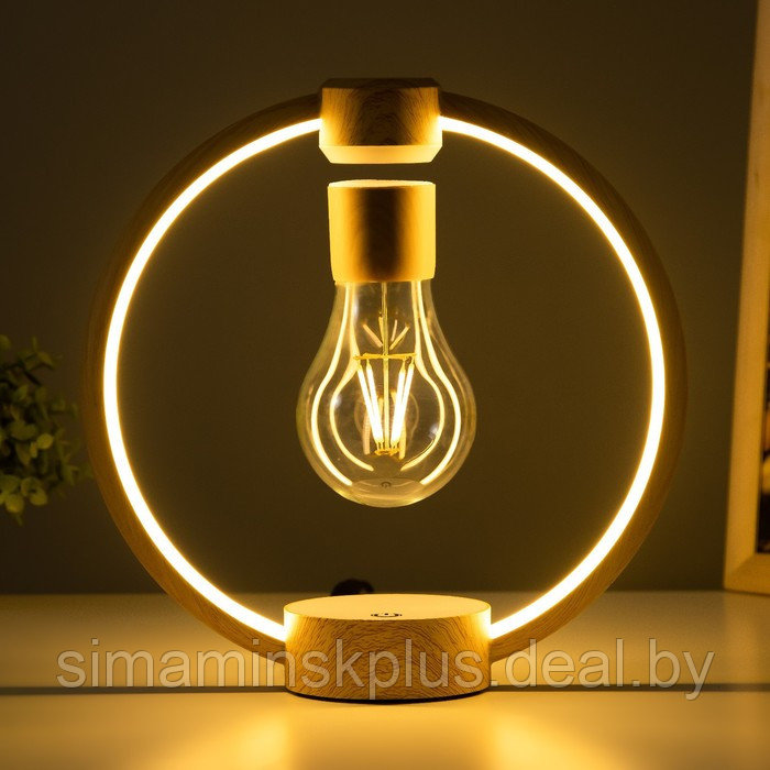 Настольная лампа "Круг левитация" LED 23х23 см - фото 5 - id-p220259059
