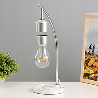 Настольная лампа "Левитация" LED 5Вт от сети (1,5м) серебро 16х10х36,7 см