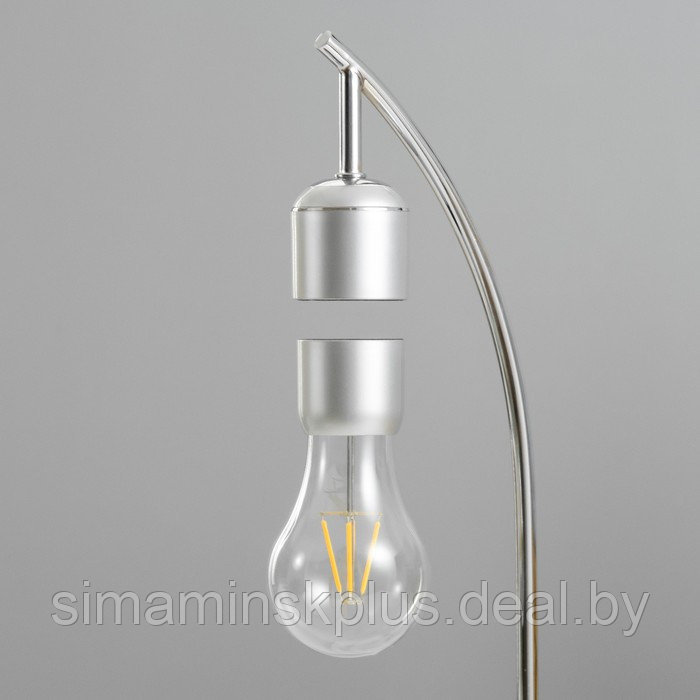 Настольная лампа "Левитация" LED 5Вт от сети (1,5м) серебро 16х10х36,7 см - фото 3 - id-p220259061