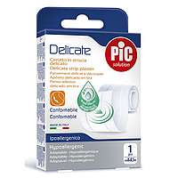 Пластырь с антибактериальной подушечкой Delicate Pic Solution 1 м х 8 см