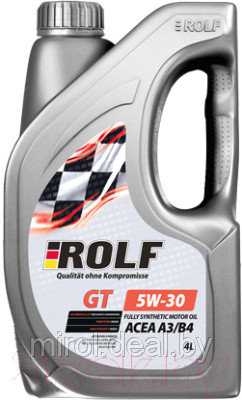 Моторное масло Rolf GT 5W30 A3/B4 / 322735 - фото 1 - id-p220268125