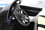 Детский электромобиль RiverToys F555FF (белый) BMW Двухместный, Коврик, Чехол, Функция качалки, фото 5