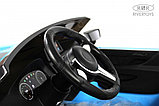 Детский электромобиль RiverToys F555FF (синий глянец) BMW Двухместный, Коврик, Чехол, Функция качалки, фото 4