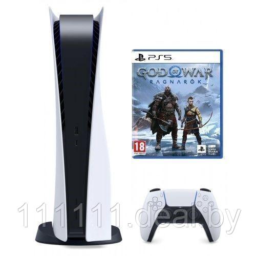 Игровая приставка Sony PlayStation 5 + игра God of War Ragnarok PS5 - фото 1 - id-p194575984