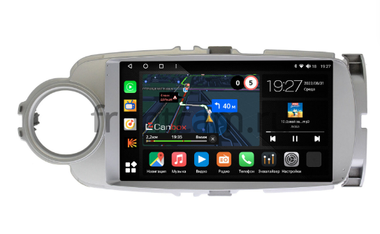 Штатная магнитола для Toyota Yaris III (XP130), 2010-2018 на Android 10 (4G-SIM, 4/64, TS18, DSP, QLed)