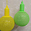 Лампа - светильник (ночник) Хлопковый шар подвесная декоративная, диаметр шара 20 см. Желтый, фото 9