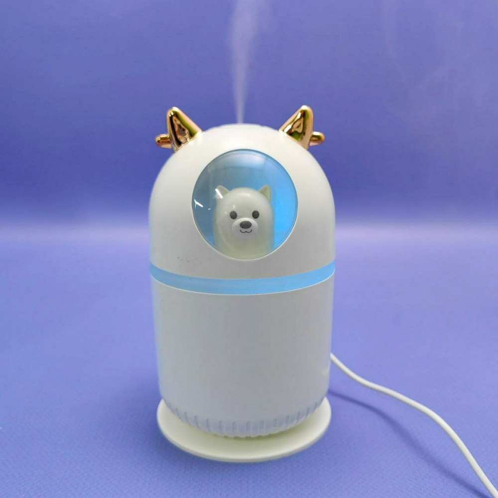 Увлажнитель (аромадиффузор) воздуха Кот H2O Humidifier H-808 с подсветкой 300 ml Голубой - фото 9 - id-p215122342