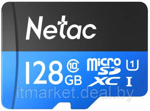 Карта памяти 128Gb Netac P500 Standard (NT02P500STN-128G-R) - фото 1 - id-p220270604