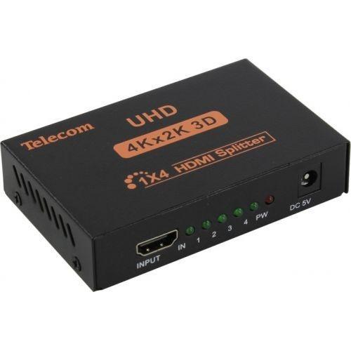 Разветвитель Telecom TTS7005 HDMI Splitter (1in - 4out ver1.4) + б.п. - фото 1 - id-p220272888