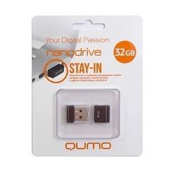 Накопитель Qumo Nanodrive QM32GUD-NANO-B USB2.0 Flash Drive 32Gb (RTL) - фото 1 - id-p203919063