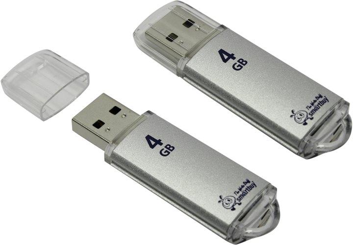 Накопитель SmartBuy V-Cut SB4GBVC-S USB2.0 Flash Drive 4Gb (RTL) - фото 1 - id-p220272948