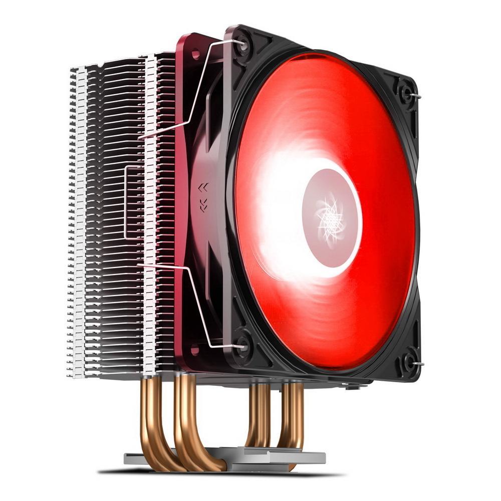 Охладитель Deepcool DP-MCH4-GMX400V2-RD GAMMAXX 400 V2 Red(4пин1155/136627.8дБ500-1650об/минAl+теп.труб) - фото 1 - id-p215798597