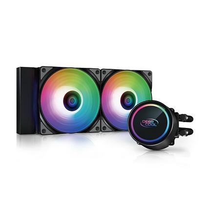 Охладитель Deepcool DP-H12CF-GL240-ARGB GAMMAXX L240T A-RGB (4пин 1155/1366/2011/2066/AM4-FM2 30дБ, фото 2