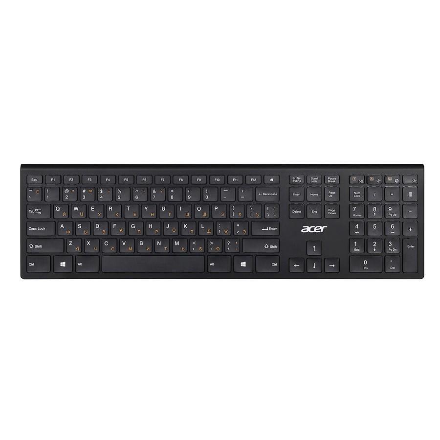 Клавиатура Acer OKR020 ZL.KBDEE.004 USB 103КЛ + 6КЛ М/Мед беспроводная - фото 1 - id-p213166813