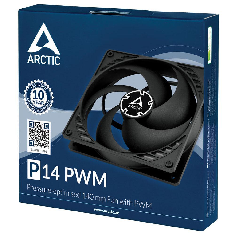 Вентилятор 140mm Arctic Cooling Arctic P14 PWM PST Black (ACFAN00125A) 4пин, 120x120x25mm, 200-1700об/мин RTL - фото 1 - id-p214276210